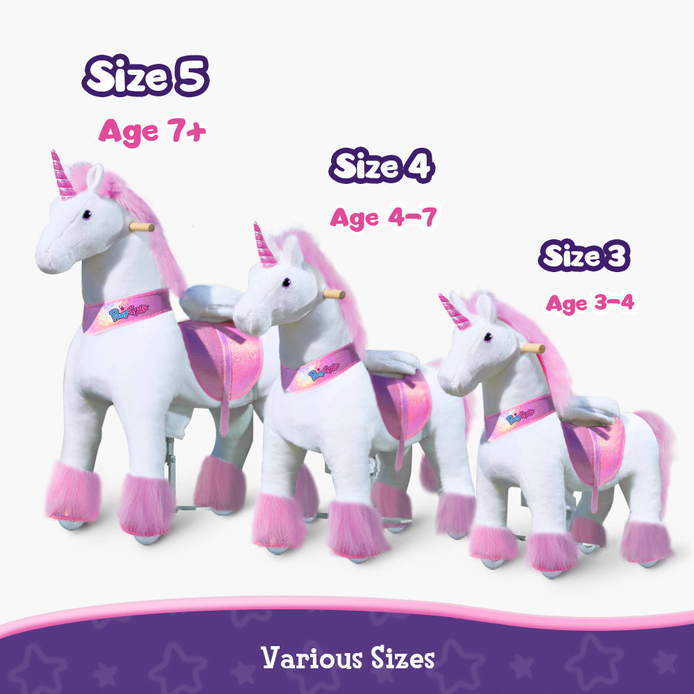 Ride-on Unicorn Age 3-4 Pink（UK&EU in Stock）