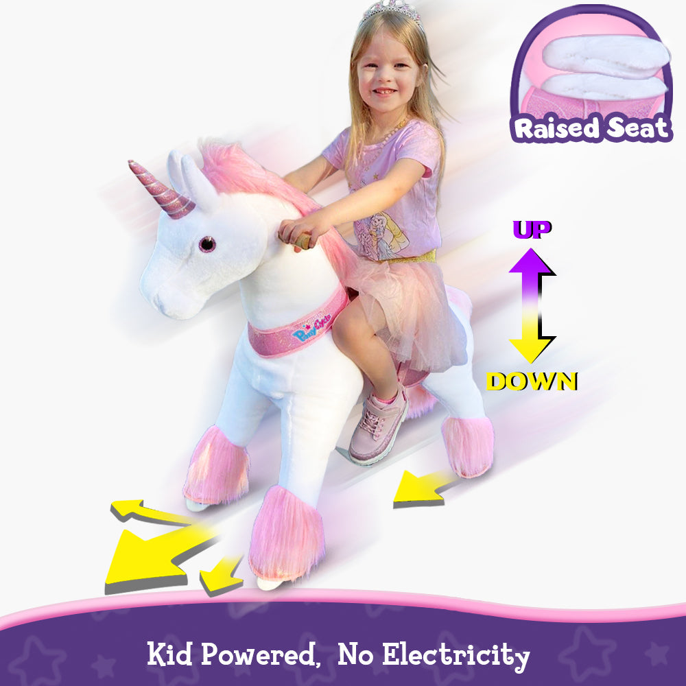 Ride-on Unicorn Age 3-4 Pink（UK&EU in Stock）