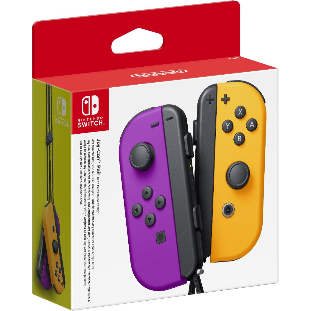 Nintendo Joy-Con Čierna, Oranžová, Purpurová Bluetooth Gamepad Analógový/digitálny Nintendo Switch (NSP078)
